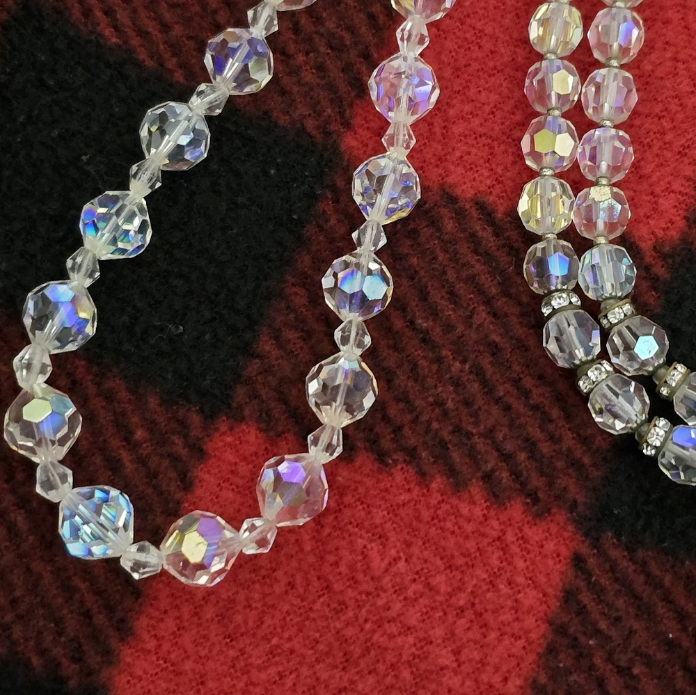 2 Vintage Iridescent Chokers - Picture 6 of 9